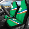 Car Seat Covers INSTANTARTS Fashion Island Kwajalein Flag Design Comfortable Vehicle Protector Fit Most Set Of 2