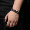 Strand Fashion 4mm Round Natural Stone Bead Armband Trendy Lapis Lazuli Zebra Sodalite Pärlor för kvinnor Män smycken gåva