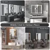 32 x24 LED Dimmable Wall Mounted Bath Mirror,Vanity Makeup Mirror with Touch Button Anti Fog