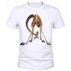 T-shirts pour hommes girafe 3D chemise hommes originalité été mignon bonne qualité marque hauts Animal imprimé T-shirts 93 #