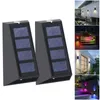Lawn Lamps LED Solar Lamp Deck Lights Wall Stairs Outdoor Garden Stair Light Waterproof Step Landscape