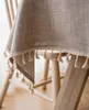 テーブルクロス20格子縞の装飾リネンテーブルクロスオイルプルーフ厚い長方形のウェディングダイニングカバーコーヒー灰茶
