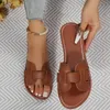 Women s Sandals Comfy Flat Slippers Open Round Toe Non Slip Slides Shoes Outdoor Beach per Slide Shoe