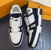 Berömda varumärkesneakers skor män kornad kalv läder gummi sula abloh basket snörning party bröllop tränare virgil lyx skateboard gå eu38-46