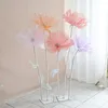 Decorative Flowers Silk Artificial Flower Head Pography Props Christmas Wedding Party Decoration Yarn Window Display Ornaments
