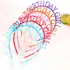 Akcesoria do włosów Candygirl urodzinowe opaski na głowę Dzieci Kobiety plastikowe nakrycia głowy w kolorze nakrywacze