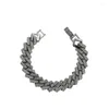 Bangle Fashion Retro Full Diamond Chain Cuban Armband