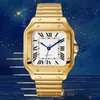 mystery box watch Orologi d'oro Orologi Uomo Acciaio Cinturino in pelle Argento marrone oro Acciaio Luminoso Movimento orologi da donna orologio da polso Regalo di Natale impermeabile