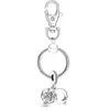 Keychains 2023 Brand Keychain Originele Keyfobs Silver Chain Perles Pour la Fabrication de Bijoux Charms Regalos Originales Keyrings