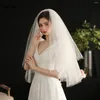 Bridal Veils NZUK Elbow Length Wedding Veil Multi-Layer Plain Tulle Marriage Party Bride Noiva Casamento