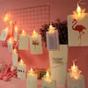 Strings Five-pointed Star Po Clip LED String Lights Waterproof Wedding Bedroom Decoration Holiday Lighting Fairy Christmas Decor