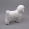 Simulering Animal Pet Dog Realictic Bichon Frise Dog Fur Animal Pet Model Home Decoration Valp