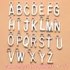 Porte-clés DIY Cordon Assorti Pour Clés Main Dans Toujours Couple Cadeau A-Z 26 Lettres Pendentif Rond Ami Créativité Individualité