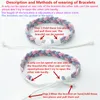 Charm Bracelets Fashion 4pcs/set Braided Woven Gray Rope Bracelet For Man Women Gift Set On Hand Jewelry Ethnic Tribal Wristbands