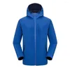 Vestes de course en plein air coupe-vent veste hommes hiver à capuche Softshell coupe-vent imperméable doux manteau coquille mâle fermeture éclair vêtements