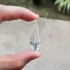 Garden Decorations 5/10pcs Crystal Icicle Drops Prism Chandelier Parts Hanging Sun Catcher Pendant Glass Lighting Beads Accessories Garland