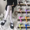 Kvinnliga strumpor japanska sammet kalv klassisk all-match jk svartvitt rör över knähög elasticitet flickor kan bära under säsonger