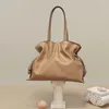 Evening Bags Genuine Leather Extra Large Shoulder Women Handbag Bucket Bag Fashion Luxury Designer String Tote Tassel Clutch Bolsas