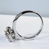 ウェディングリングHuitan Modern Design2023女性のためのリング素晴らしいCubic Zirconia Creative Bandsアクセサリー女性ファッションジュエリー