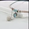 Naszyjniki wiszące kobiety boho moda wielowarstwowa sznurka szklana szklana dhinestone dama twind frędzle chokers biżuteria plaża