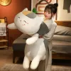 Japonya Anime Cat Peluş Oyuncak Dev Yumuşak Karikatür Yavru Kedi Bebeği Kız Arkadaş Hediye Dekorasyonu 49inch 125cm