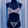 Andere sieraden Sets Hot Sexy Nightclub Rhinestone Body Chain Suit Fancy Bikini Body Chain