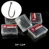 1000pcs 10Box 10 Modeller Karışık 3# -12# ISE HOOK Yüksek Karbonlu Çelik Dikenli Balıkçılık Kancaları Fishhooks Pesca Tackle Accessories KU-661303O