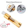 Assista Kits de reparo Ferramentas Metal Band Strap Link Pin Remover Tool Kit para relojoeiros com pacote de 3 pinos extras mini watchband toolsRepair