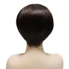 Bob Wig with Bang 100 ٪ Human Hair 10 ins يمكن أن يكون مصبوغة olor natural olor مصبوغ بسهولة.