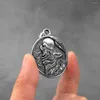 Anhänger Halsketten Vintage Edelstahl Viking Wolf Heult Zum Mond Halskette Nordic Freund Geschenk Schmuck Großhandel