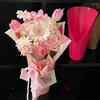 Opakowanie prezentów 5PCS Flower Kraft Paper Opakowanie ręczne Rękę Bukiet Pakowanie