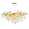 Kroonluchters Moderne luxe Led Crystal Chandelier Lighting Decoration Villa Glossy geschikt voor woonkamer El Lobby RestaurantChandeliers