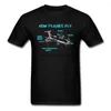 Men's T Shirts Print Engineer Mechanical How Plane Mens Aircraft Airplane Schematic Diagram Pattern Tshirt Father Day Cotton