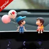 Nuova decorazione per auto Simpatiche coppie di cartoni animati Action Figure Figurine Ornamento di palloncini Interni per auto Accessori per cruscotto per regali per ragazze