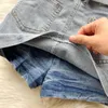 Tute da donna Fried Street Girl Abito in denim Estate femminile Retro Hong Kong Wind Hanging Neck Short Section Top Half Body Skirt