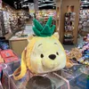 Wholesale anime pineapple bear plush toys and crossbody bag children's games playmate shopping bags