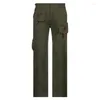 Damesjeans Vrouwen Y2K Cargo Big Pockets Vintage High Tailed Hippie Trousers Baggy Koreaanse rechte joggingbroek Emo Bottoms BF