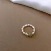 Cluster Rings Arrival Trendy Natural Freshwater Pearl & Jade Stone Ladies Ring Jewelry For Women Birthday Gifts