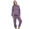 Ropa de dormir para hombre FZSLCYIYI, conjunto de pijamas de invierno para mujer, ropa de casa de franela gruesa y cálida, ropa de casa para mujer, traje