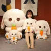 Cute Radish Rabbit Plush Toys Giant Fat Carrot Bunny Sleeping Pillow Soft Holding Cloth Doll Birthday Gift 31inch 80cm