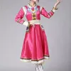 Traje de performance mongóis Minoria étnica Novo Traje de dança da Mongólia Interior Traje de performance de dançarina quadrada
