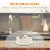 Dinnerware Sets Picnic Covers Snack Foods Plastic Cheese Dome Bakery Dessert Transparent Lid Tent Umbrella Dish Cover