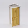 Mini Wooden Door 1:12 Dollhouse Miniature Wooden Door Fairy Door for Fairy Tale Education Learning Toy 1224294