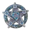 Smycken påsar 15 cm harts kristallkulskulen energi sten stativ trolldom display bräd blommhållare altare bas läkning orgone mineralbricka