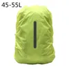 Buitenzakken Reflecterend waterdichte rugzak regenhoes sport nacht fietsen veiligheid licht licht regencover case tas camping wandelen 20-75L