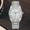 Titta efter män Diamond Watch Watch Mens Luxury Watsshes Designer Watch 40mm 41mm rostfritt stålklocka Rem glidande lås automatisk mekanisk klocka Vattentät