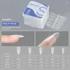 Fałszywe paznokcie 120/100pc s m l fałszywe przedłużenie końcówki kwadratowy owalny migdałowy amerykańska trumna manicure