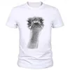 Camisetas masculinas de girafa 3d Men Originalidade verão fofo marca de boa qualidade tops de animais impressos de animais 93#