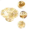 Ensembles de vaisselle bol de bonbons de noël décoration de gâteau assiette de fruits à pied supports de mariage socles de Dessert plateau turc