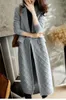 Malhas femininas outono e inverno lã de lapela slim knit cardigã casaco de lã feminina longa moda cashmere uniforme